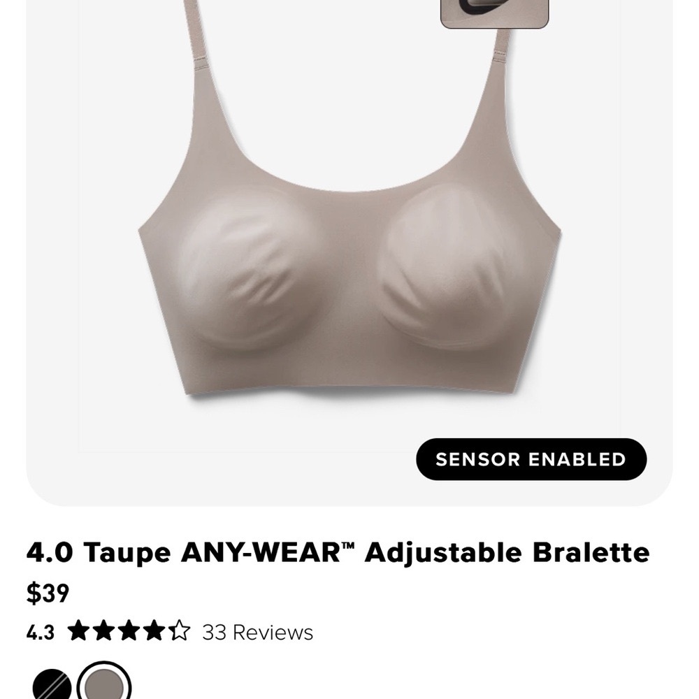 Tan Seamless Wireless Bra with Adjustable Straps
